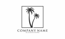 Coconut Tree Simple Logo