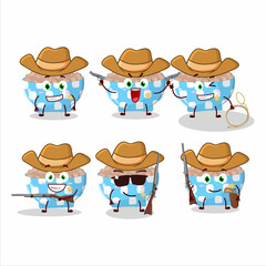 Poster - Cool cowboy pinto beans cartoon character with a cute hat