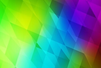 Wall Mural - Dark Multicolor vector background with rectangles.