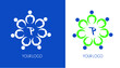 © anas taan - Letter p logo in a circular shape and multiple colors suitable for any social activity