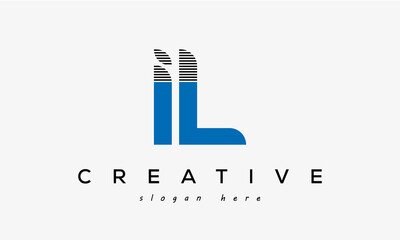 il creative letter logo design victor