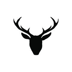 Wall Mural - deer vector icon. elk illustration sign. horns symbol. hunting logo.