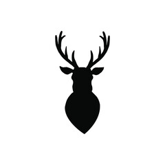 Wall Mural - deer vector icon. elk illustration sign. horns symbol. hunting logo.