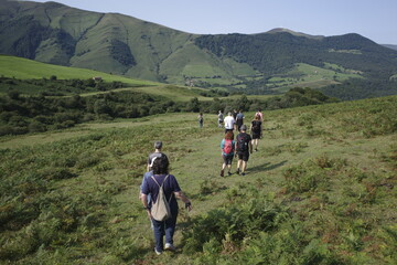 Sticker - Hiking in the mountains