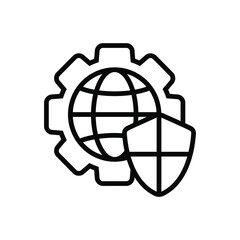 Wall Mural - internet security icon