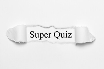 Wall Mural - Super Quiz