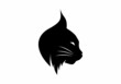 Black color of lynx head