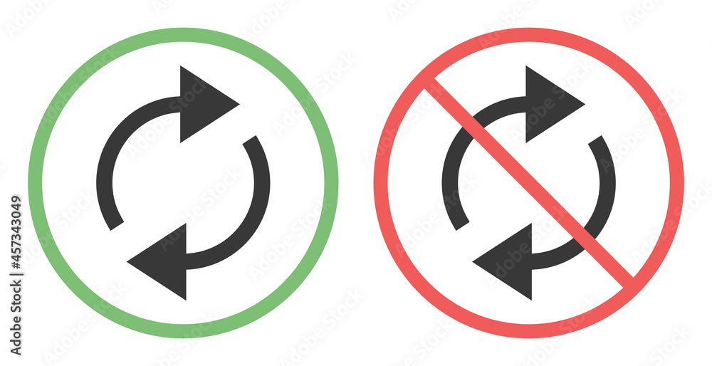 No change sign. Replace, refresh and update icon vector illustration ...