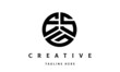 ESG creative circle three letter logo
