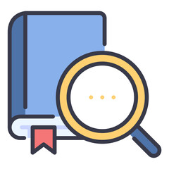 Wall Mural - search books icon