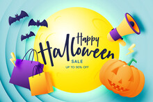 Happy Halloween Seasonal Sale Banner