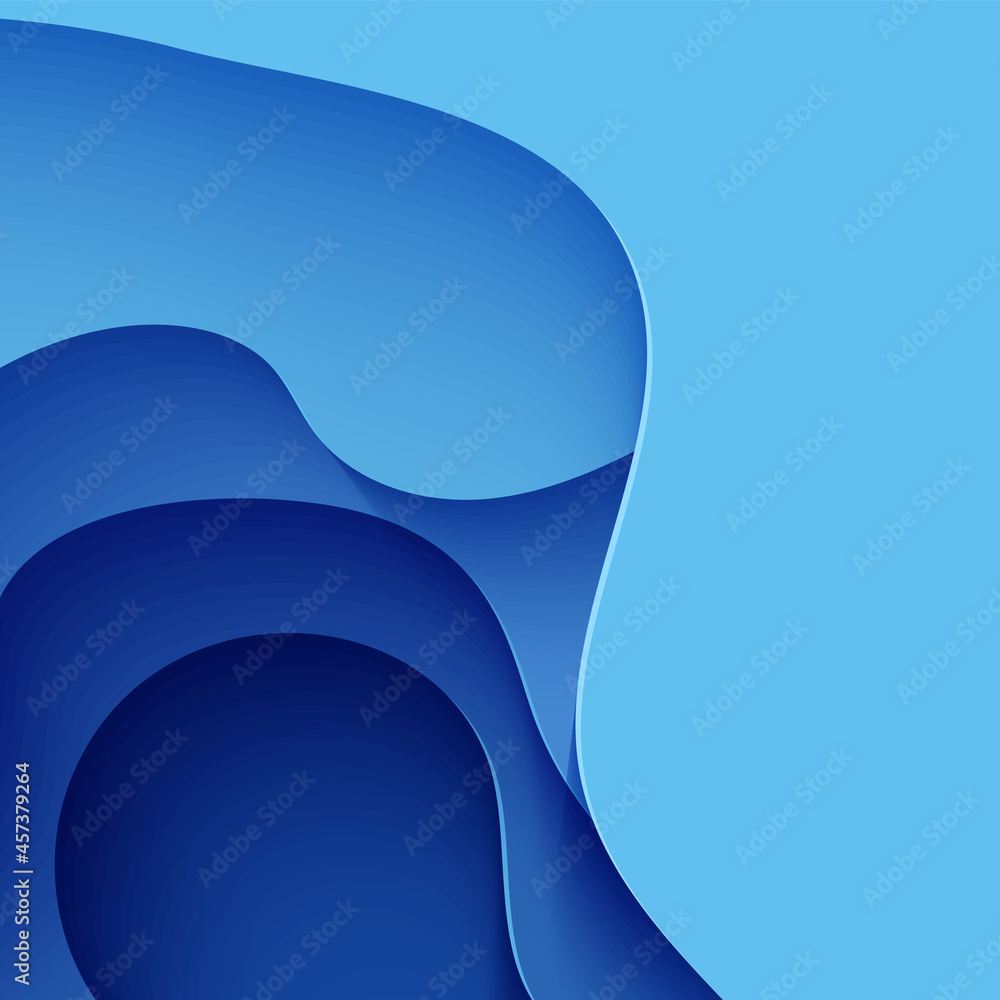 Image vectorielle Stock Abstract background in paper cut style. 3d ...