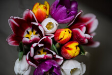 Close-up Of Multi Colored Flower Bouquet