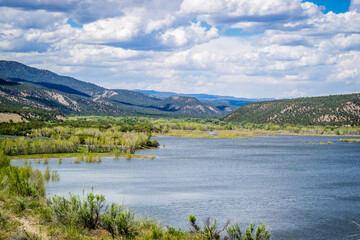 Wall Mural - A beautiful lake park in Cortez, Colorado