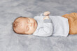 © Cavan Images - Sleeping Asian Chinese newborn baby boy child. Healthy lifestyle