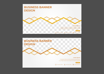 simple modern gradient business banner design template