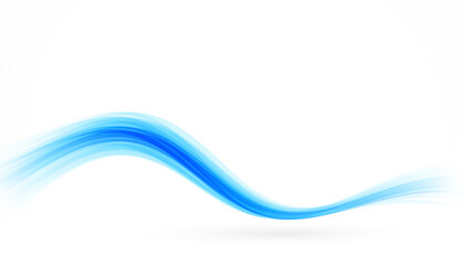 Wall Mural - clean blue smooth curve wave background