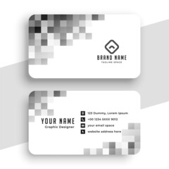 Canvas Print - creative pixel style business card design