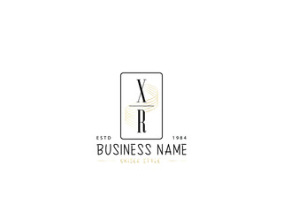 XR Logo Letter, monogram xr x r logo icon for wedding fashion or any type of business