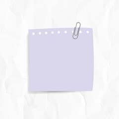 Canvas Print - Purple reminder note sticker vector