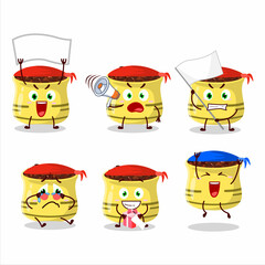 Poster - Mascot design style of dried tomato character as an attractive supporter