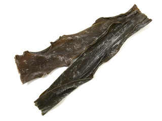 Canvas Print - Dried Kombu - Seaweed isoladet on white background