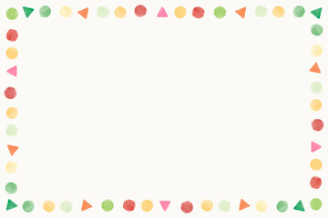 Wall Mural - blank colorful watercolor frame vector