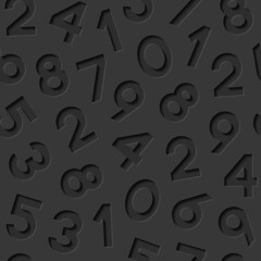 Wall Mural - Seamless pattern with numbers