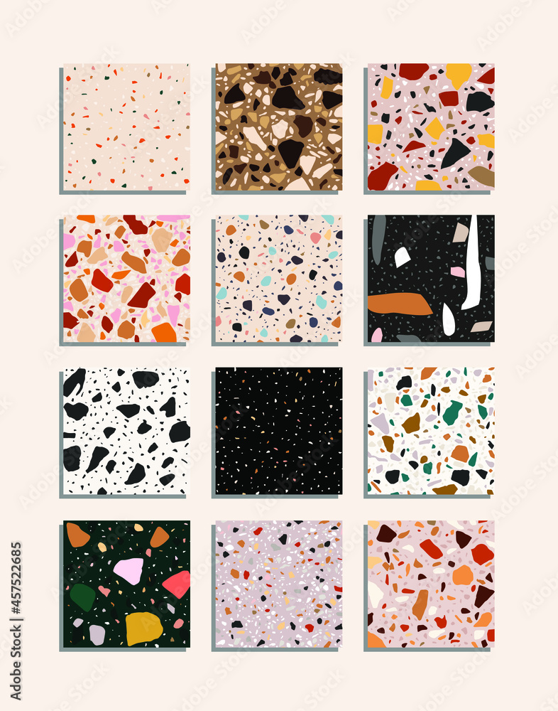 Terrazzo texture classic italian floor composed of natural stone ...