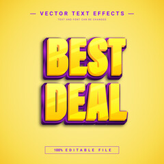 Wall Mural - Best Deal 3d Editable text effect template