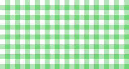 Poster - Green white plaid rustic seamless pattern