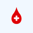 Blood drop for donate sign. Vector illustration