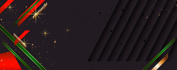 Wall Mural - Elegant universal dressing luminous shiny Christmas Background with Shining Gold Snowflakes Gold Foil Stars. Vector illustration eps10