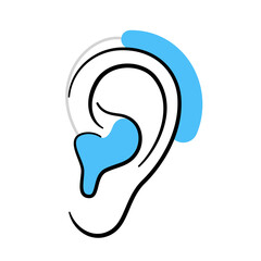 Sticker - hearing aid icon