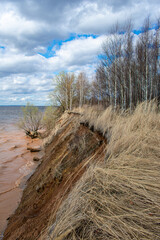 Wall Mural - the summer beautiful volga riverside