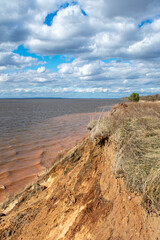 Wall Mural - the summer beautiful volga riverside