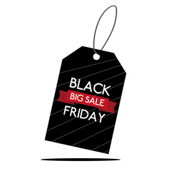 Sticker - Isolated ticket black friday vector illustrator