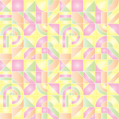 Wall Mural - Abstract vector geometric seamless pattern. Vintage Background Design. For presentations, cards, flayers, wallpapers, backdrops, fashion.