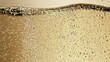 Leinwandbild Motiv Close-up of champagne bubbles background with foam.