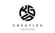 KGS creative circle three letter logo
