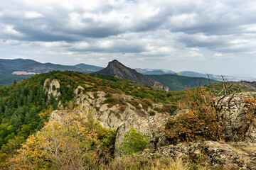 Rural Caucasus mountain landscape