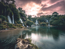 Kravice Waterfalls In Bosnia And Herzegowina