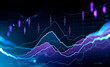 © ImageFlow - Financial rising graph and chart with lines and numbers