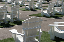 Rows Of White Chairs