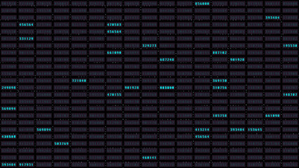 Leinwandbilder - HUD Binary Computer Coding Hacker Screen Number Cyber Technology Digital Illustration	
