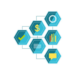 Wall Mural - financial management chart