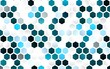© Dmitry - Light BLUE vector cover with set of hexagons.