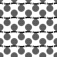 Belgian waffle maker pattern seamless background texture repeat wallpaper geometric vector