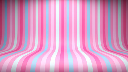 Wall Mural - striped studio backdrop in pink tones with empty space for your content