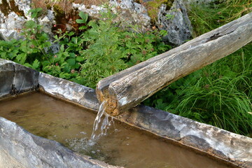 Wall Mural - Fontana di legno, Wooden fountain 